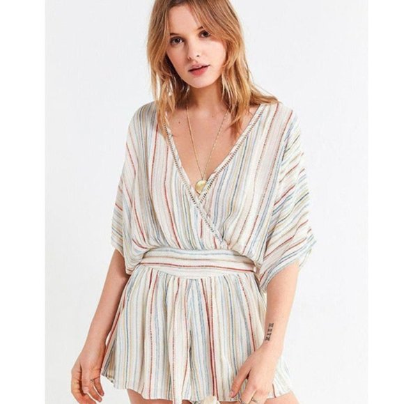 Urban Outfitters Pants - Urban Outfitters Moonstruck Surplus romper M one piece juniors linen